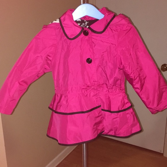 London Fog Other - Hot pink, fleece-lined London Fog raincoat 3T